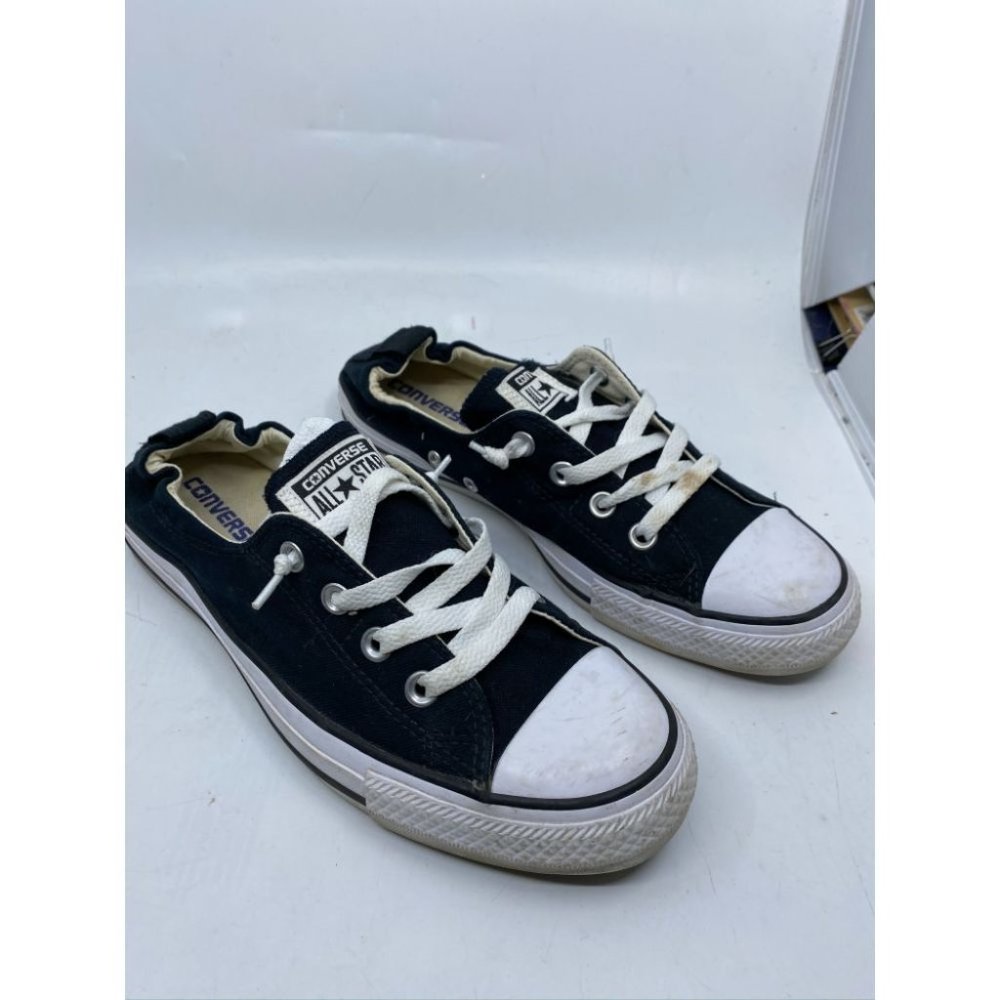 CONVERSE Sneakers White Black Women's Size 7 - Picture 2 of 5